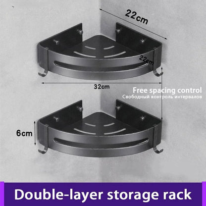 Badezimmer-Shampoo-Halter, Badezimmer-Eckregale für die Dusche, Make-up-Aufbewahrungsregal, Organizer-Regal für die Dusche ohne Bohren