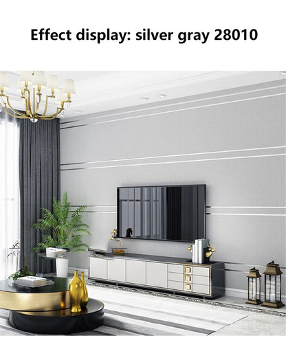 3d Tapete moderne einfache gestreifte Muster Wohnzimmer TV Hintergrund Wohnkultur Vliesstoff nicht selbst klebende Wanda uf kleber