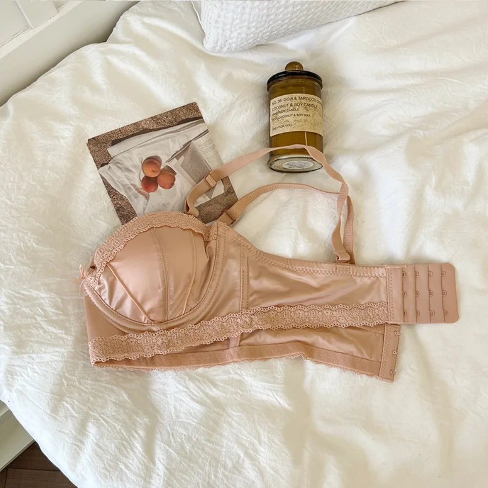 New Soft Soft Underwire Underwear Anti-sagging Simple Steel Rimmed Bra Glamour Anti-droop Bras Women.