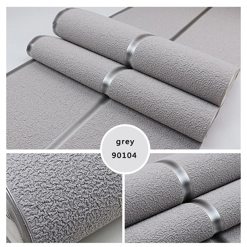 Moderne Hirschleder-Samt-Tapete, Vliesstoff, 3D-Streifen, für Wohnzimmer, Schlafzimmer, TV-Hintergrund, Wandpapier, Tale Diego Diego Wohnkultur