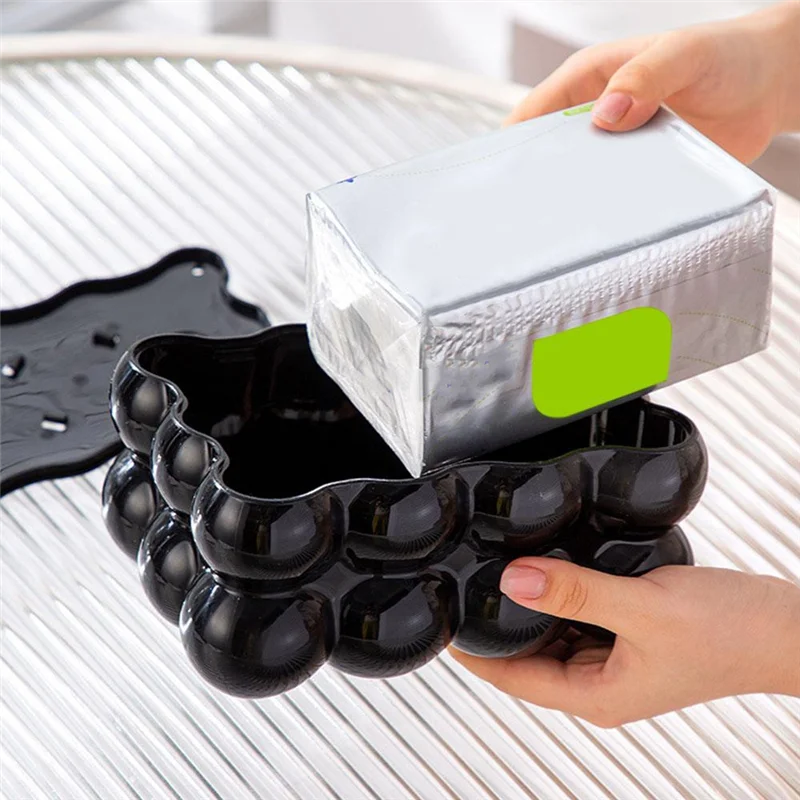 Bubble Shape Tissue Box Holder Living Room Tissue Case Cover Toilet Paper Dispenser Case Kitchen Napkin Holder Box-B61B.
