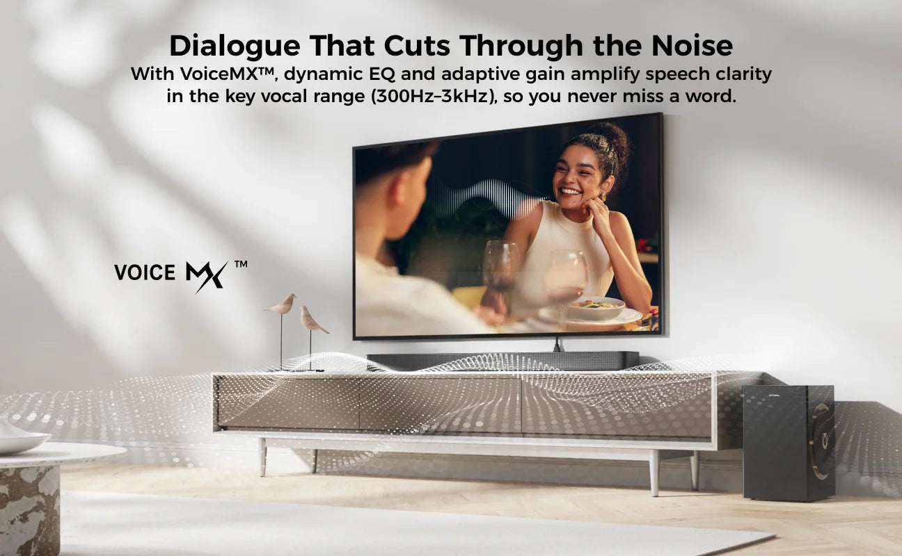 ULTIMEA 460W 5.1.2ch Sound Bar with Dolby Atmos, Surround Sound Home Theater System for TV with 2 Surround Speakers, APP Control.