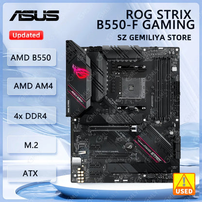 ASUS B550 Motherboard ROG STRIX B550-F GAMING Motherboard Socket AM4 DDR4 128GB support Ryzen 5 5600 Ryzen 7 5700 cpu.