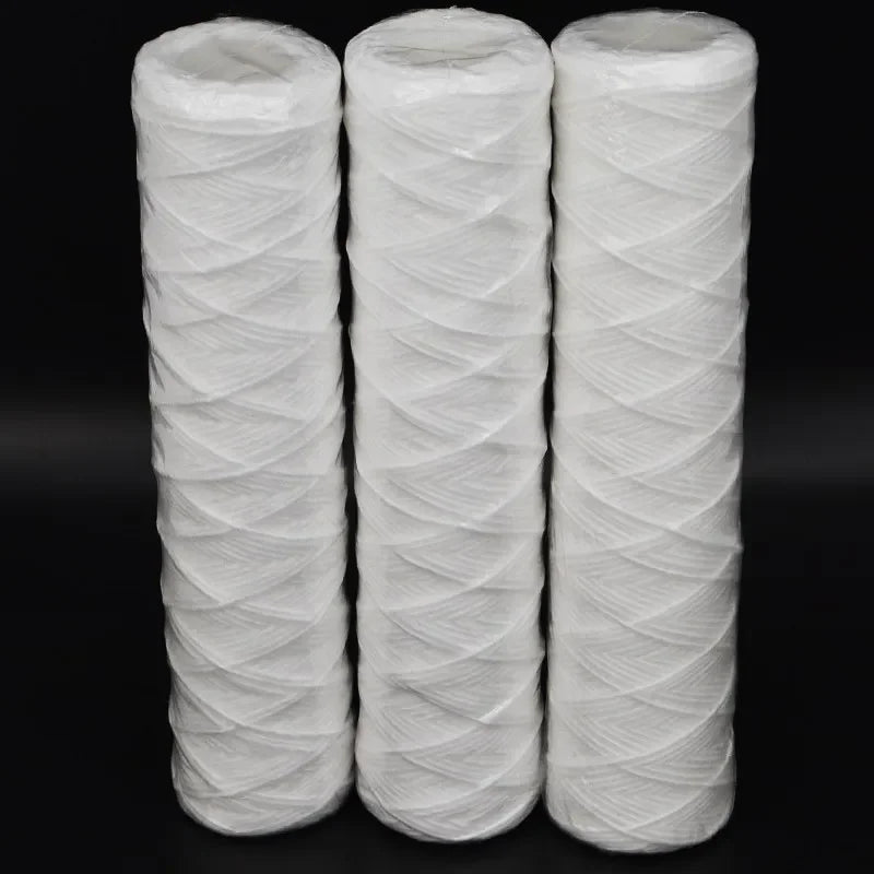 Water Purifier 3pcs x 10" String Wound Filter Cartridge 5micron PP Cotton Filter Sedmient Filter