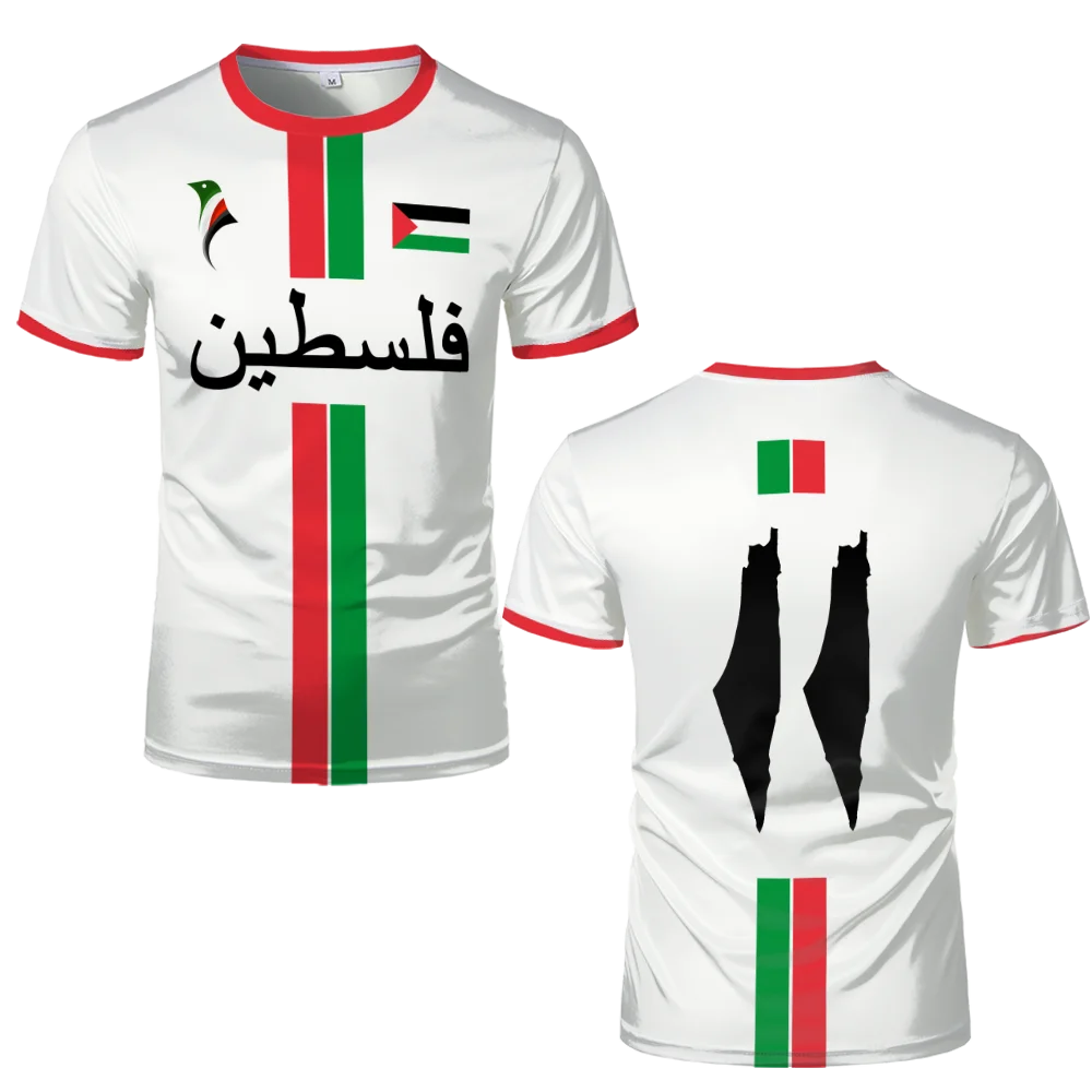 2025 New Palestine Football T-shirts Summer  Men's And Women Palestinian Jersey Gaza Kid's Tees Gifts Wholesale Unisex T Shirt.