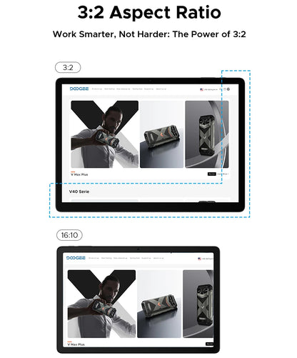 Global Version DOOGEE Tab E3 Max Tablet PC Android 15 Gemini AI 14'' 2.1K Screen 8GB RAM 256GB 13500mAh Large Battery Smart Pad.
