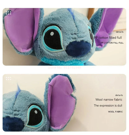 Disney Stitch Angel Stuffed Plush Toy Kawaii Lilo & Stitch Cartoon Plush Doll Stress Relief Pillow Comforting Toy for kids Gifts.