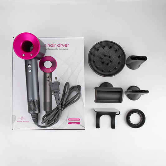 Diffuser Hairdryer Ionic Professional 5in1 Electric Hair Dryer Heat Leaf Blow Drier With Diffuser Ion Leafless Air Blower Woman