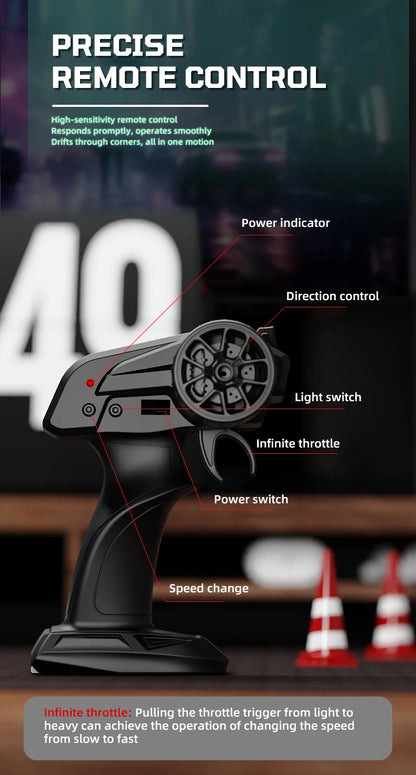 RC Car 4WD 1/24 Remote Control Cars 2.4G Radio High Speed Drift Racing High Speed Truck RTR Vehicle Toy Gift for Kids Children.