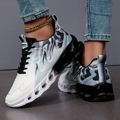 Running Shoes Men Women Lightweight Mesh Breathable Unisex Comfortable Flat Soft Tennis Shoes Summer Lace-up Sneakers Man.