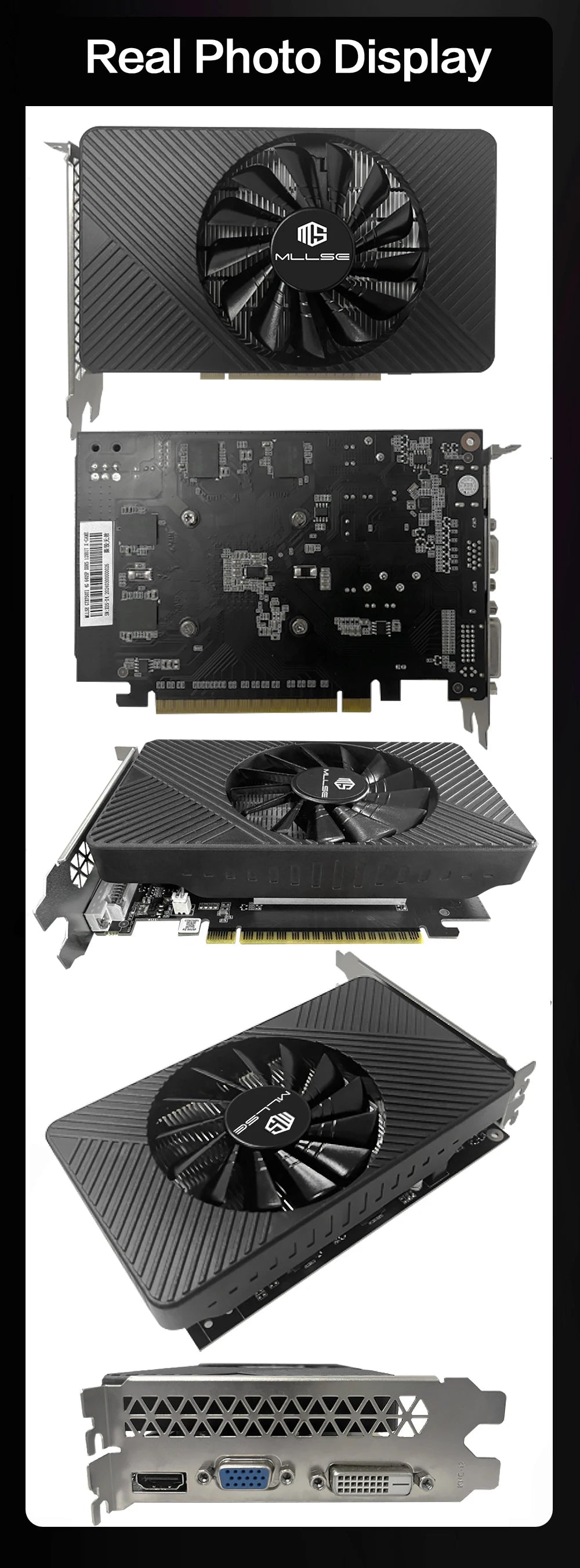 MLLSE GTX 750Ti 4GB Graphics Card GDDR5 128Bit HDMI DVI VGA PCI-E 3.0 Geforce GPU Gtx 750ti Gaming Video Card Placa De Video.
