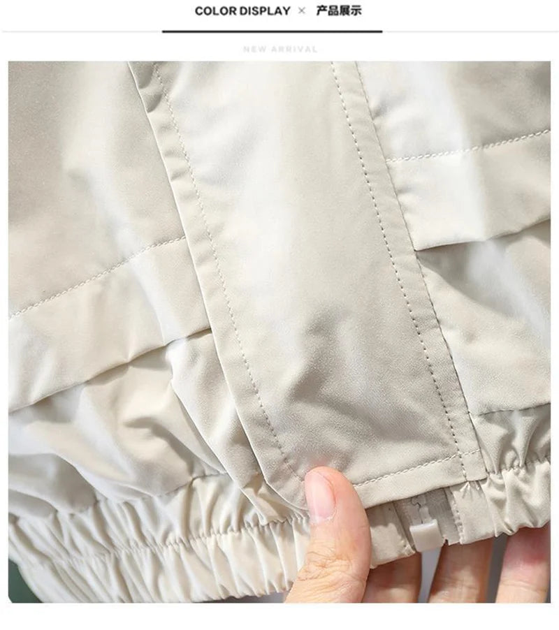 Boys Casual Sets Kids Clothing Spring and Autumn Children's Sportswear Suits New Zipper Jacket+Pants 2Pcs Teen Loose Outfits.