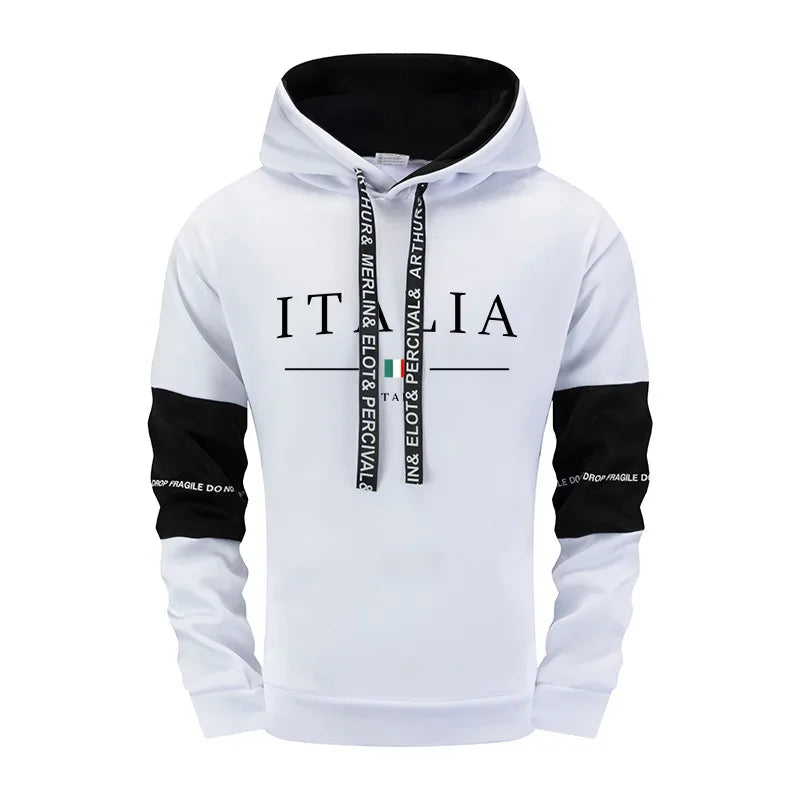 Mens Tracksuit Outdoor Quality Autumn Winter Simple Casual Sports Hooded Single Sweatshirts And Sweatpant Comfort Sports Fitness.