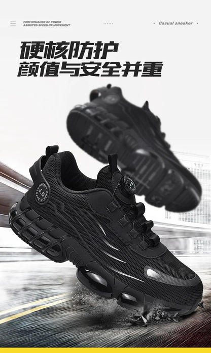 Men's Military Tactical Boots Army Boots Men Side Zipper Military Boots Men Anti-Slip Ankle Boots Work Safety Shoes Hiking Shoe.