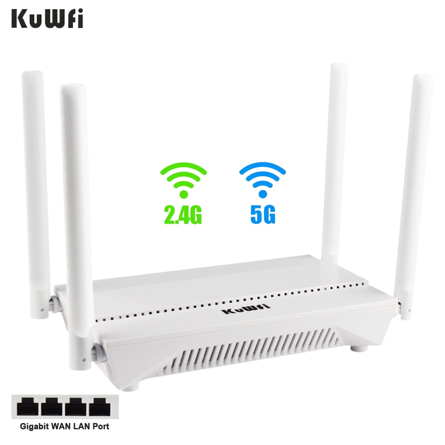 KuWFi AX3000 WiFi6 Router 3000Mbps 2.4GHz 5GHz Dual Band WiFi Router Gigabit WAN LAN Port AP Repeater Mode Support MESH VPN WPS.