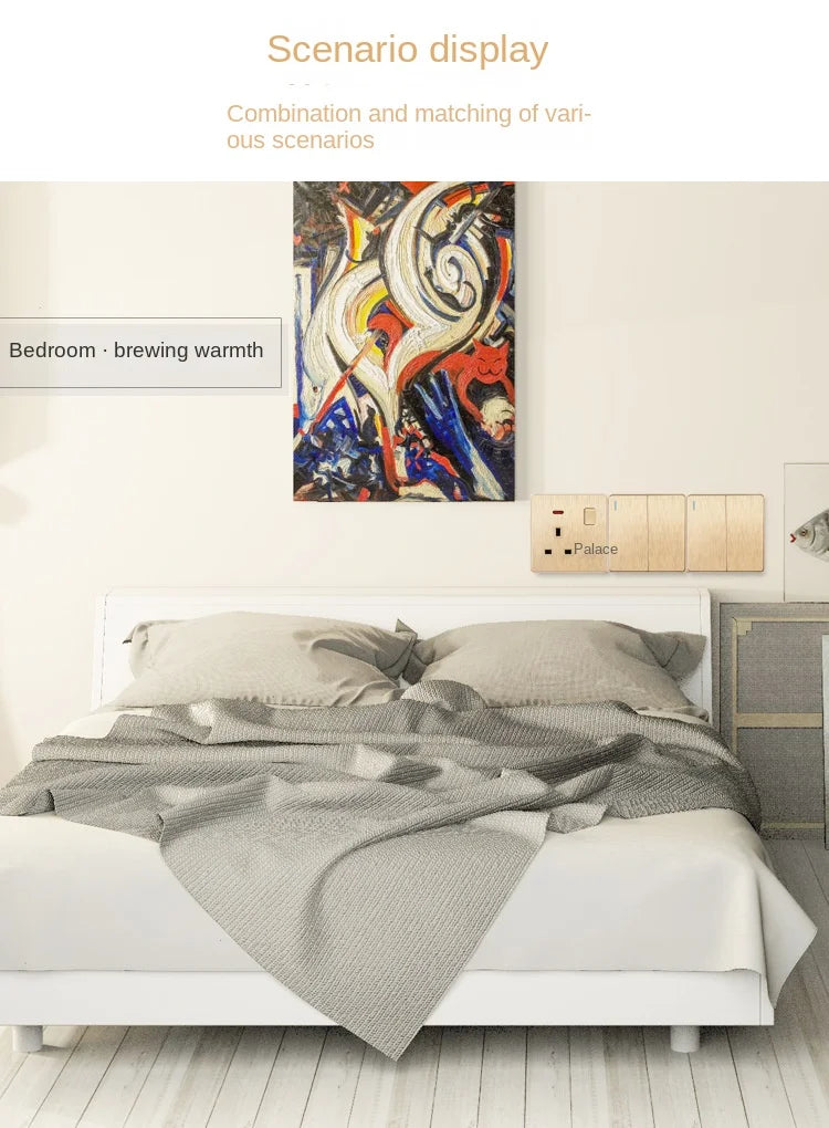 Gold 13A UK Stecker USB Steckdose, Haushalt elektrische licht schalter, universal 5 loch Dual Buchse mit USB Ladegerät, AC110-250V.