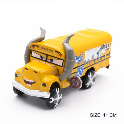 Disney Pixar Cars 2 3 Lightning McQueen Div Fritte Frank Mater Chick Hicks 1:55 Diecast Vehicle Metal Toy Car Kid Birthday Gift