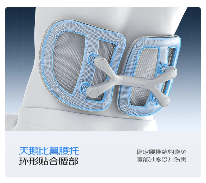 Ergonomischer Computerstuhl Designer Bequeme nordische Fußstütze Moderner trendiger Bürostuhl Entspannendes Lesen Muebles-Möbel