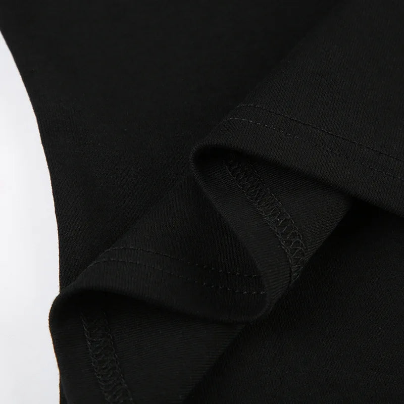 Fashionable and minimalist college style contrasting color lapel fake two piece T-shirt versatile short sleeved top