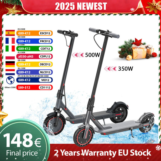 JUICEASE 2025 Solid Tire Electric Scooter 8.5/10 Inch 25/35KM Range Waterproof Escooter 31/35KM/H Fast Speed Scooter Electric.