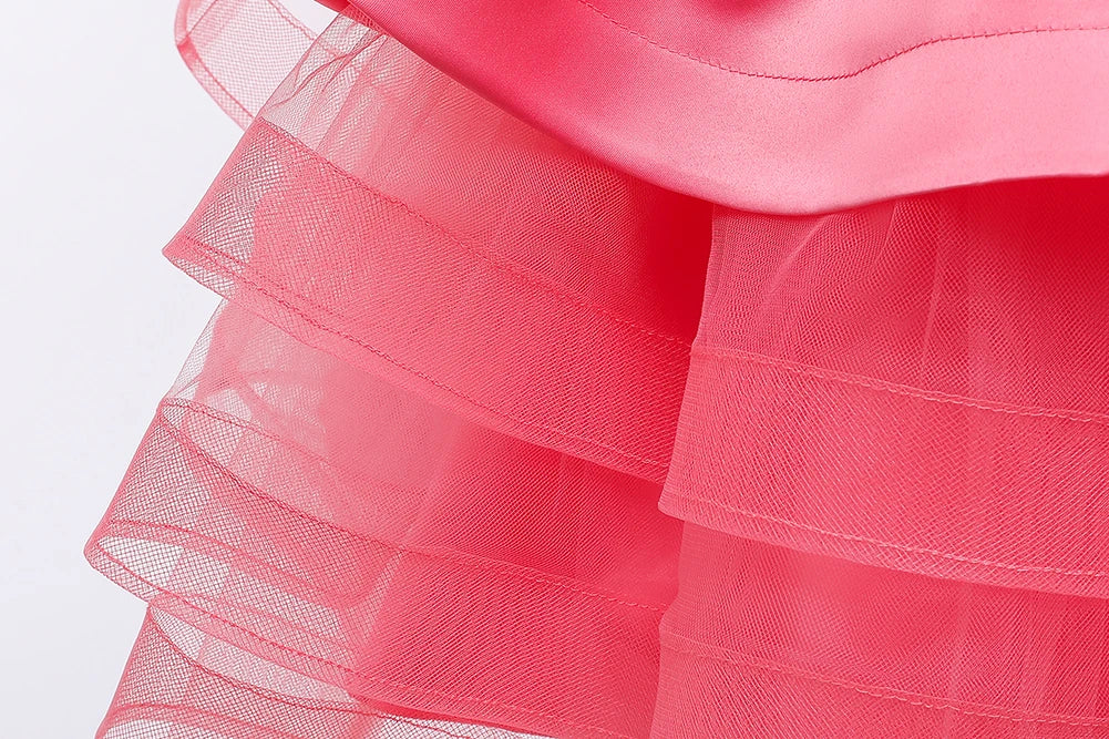 Flauschige Mesh Kinder Kleid Leistung Weihnachts kleid Wassermelone rot Mädchen Kleid für 0 bis 6 Jahre Kind.