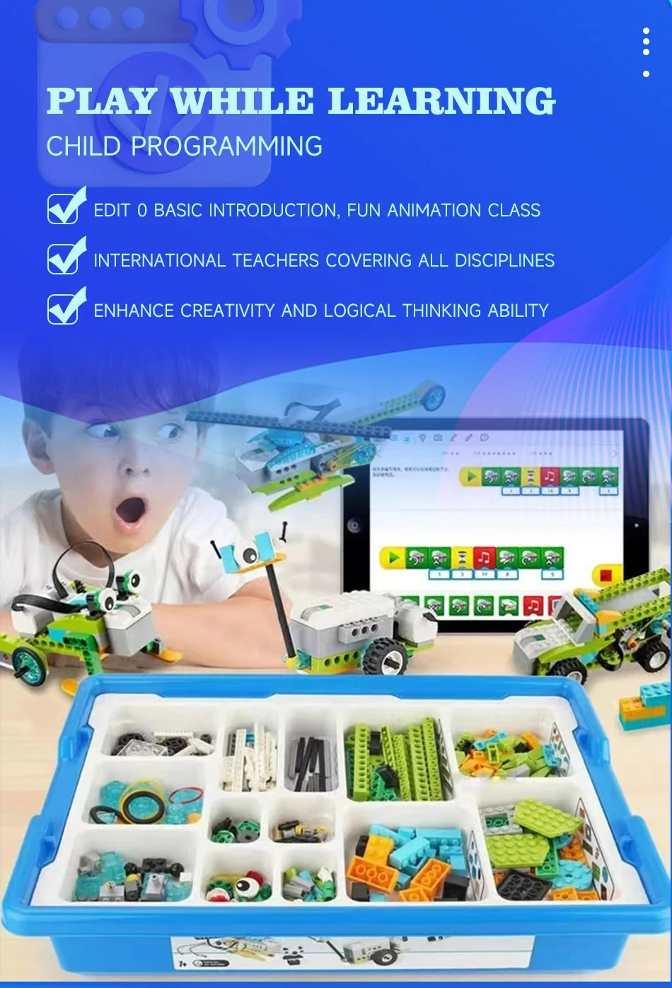 NEW 280PCS Parts WeDo 2.0 Robotics Construction Core Set Building Blocks Compatible with 45300 Scratch 3.0 Educational DIY Toys.