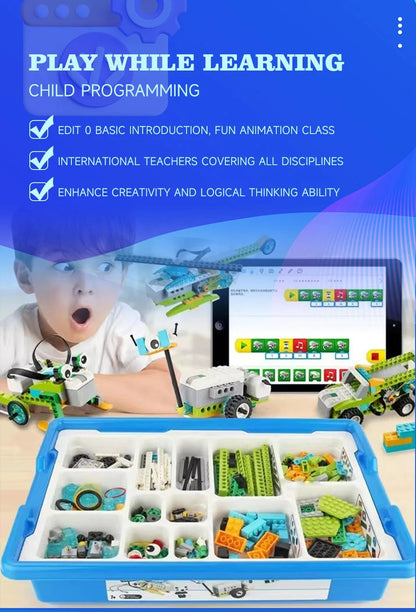 NEW 280PCS Parts WeDo 2.0 Robotics Construction Core Set Building Blocks Compatible with 45300 Scratch 3.0 Educational DIY Toys.