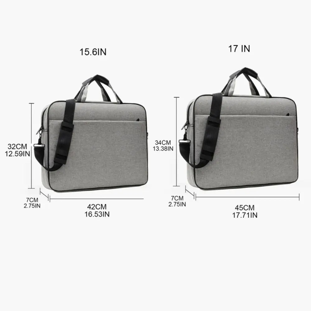 Large Capacity Laptop Bag Shockproof Protective Laptop Case 15.6 17 inch Strap Carrying for Lenovo/HP/Dell/Asus/Samsung.