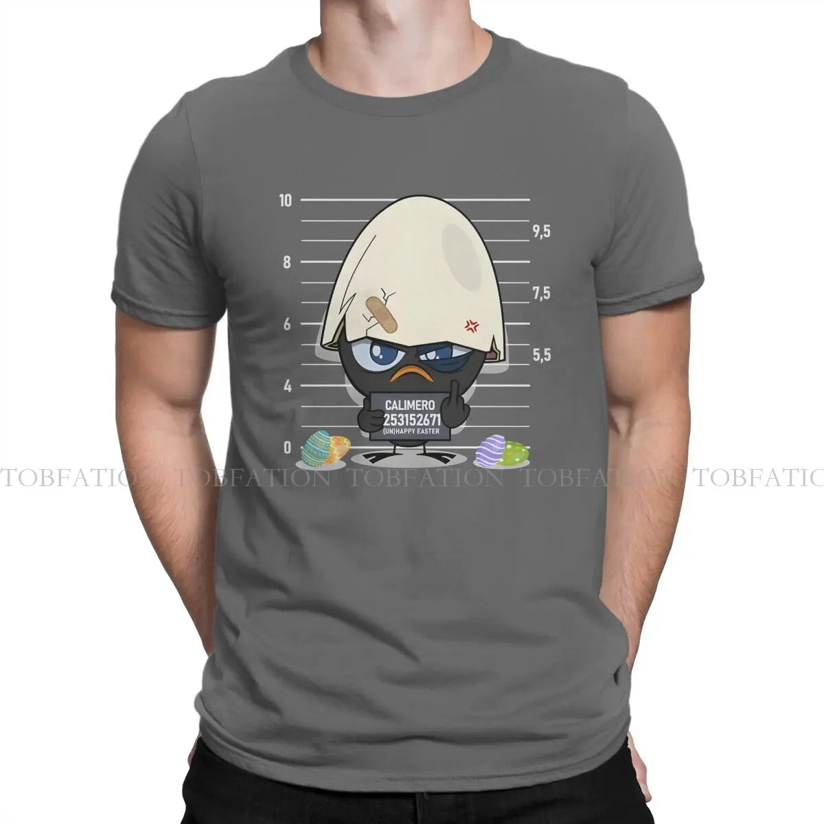 Criminal Man's TShirt Calimero Cartoon Animation O Neck Short Sleeve 100% Cotton T Shirt Funny Top Quality Birthday Gifts