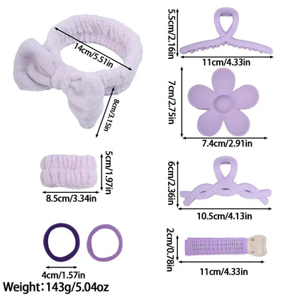 58-Piece Hair Accessories Set Butterfly End Hair Ties Shark Clip Flower Hair Grips Hair Bands Hair Accessories for Women Girls