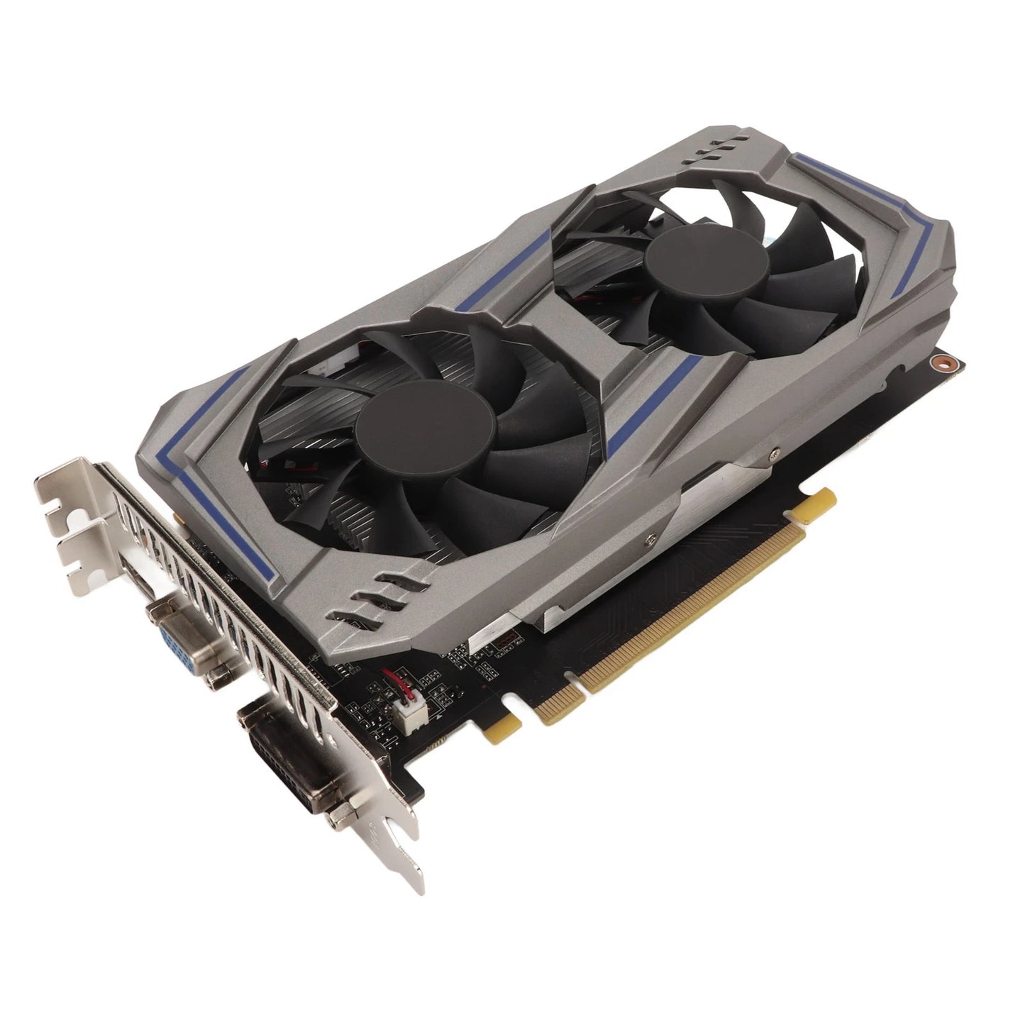Graphics Card 128BIT GDDR5 PCI Express2.0 Double Fan Desktop PC Computer Discrete Gaming Graphics Card Double Fan Graphics Card.