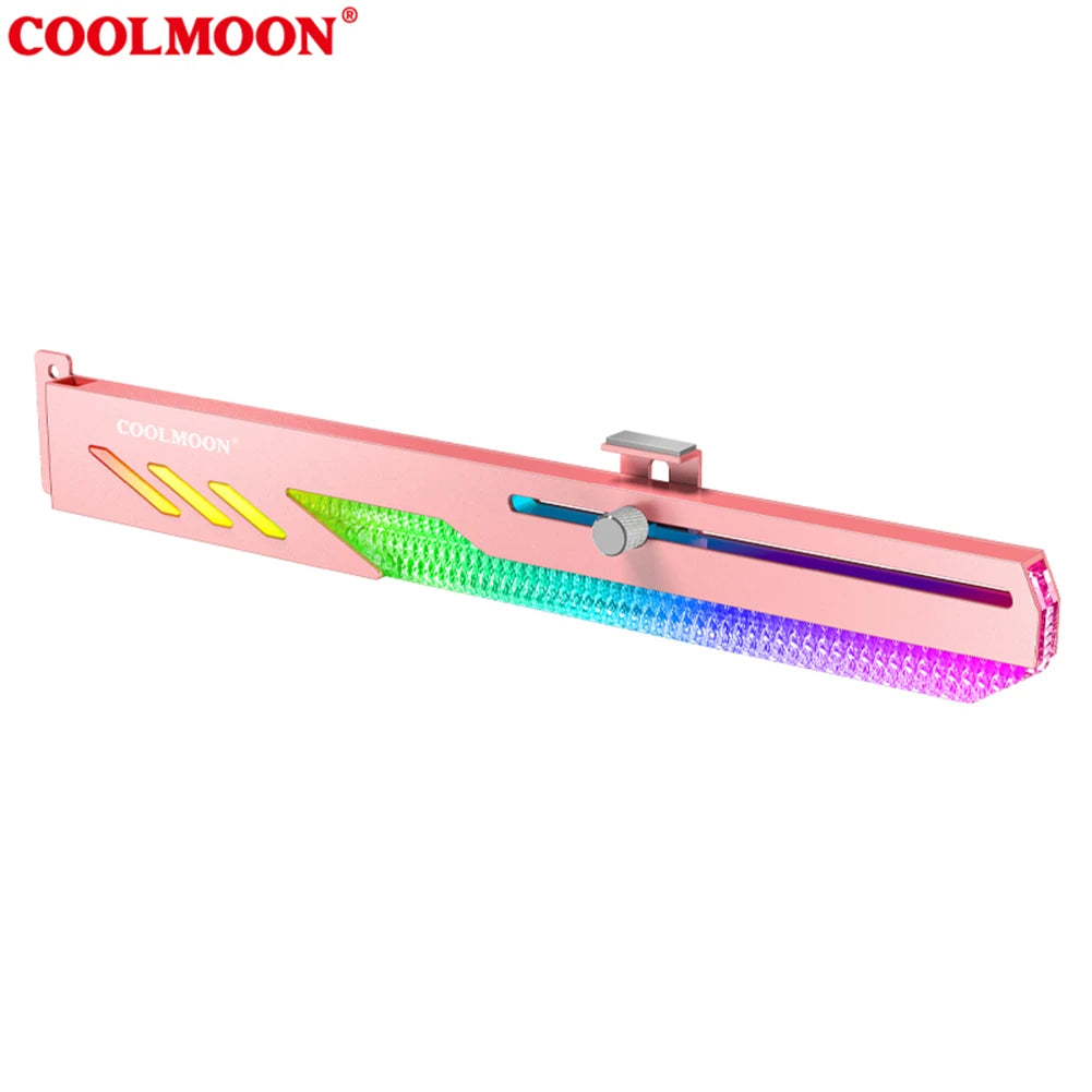 Customized Video Card Stand GT8 Horizontal Graphics Card Bracket 5V 3Pin ARGB GPU VGA Holder Desktop PC Case DIY Accessories.