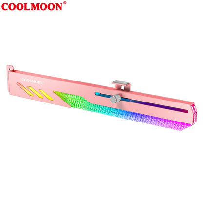 Customized Video Card Stand GT8 Horizontal Graphics Card Bracket 5V 3Pin ARGB GPU VGA Holder Desktop PC Case DIY Accessories.