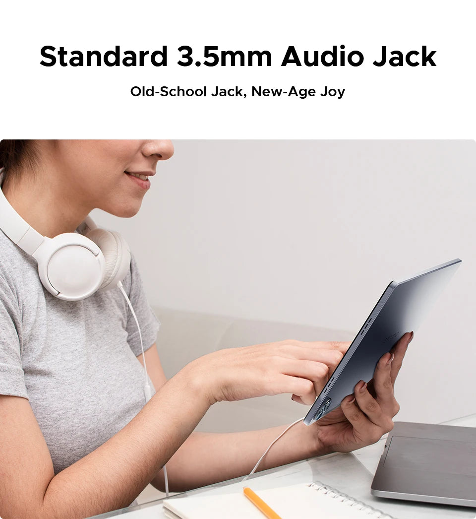 Doogee Tab E3 Max 2 in 1 Tablet Pc 14" 2.1K Display Android 15 32Gb (8+24) 256Gb 13500Mah Battery Qual Speaker Helio G100 Tablet