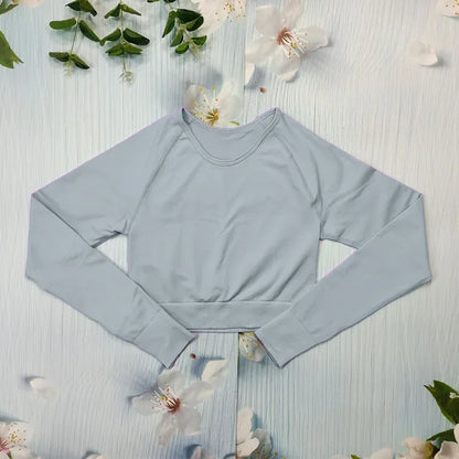 Seamless Women's T-shirt Sports Female Clothing Fitness Long Sleeve Tops with Thumb Hole Gym Running Shirts Workout Sportswear