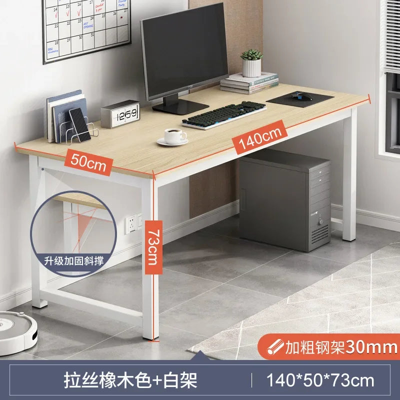 Hochwertiger, langlebiger Computertisch, Desktop-Tisch für Zuhause, Schlafzimmer, moderner, einfacher Mietisch, Studenten-Studientisch, langer Streifen