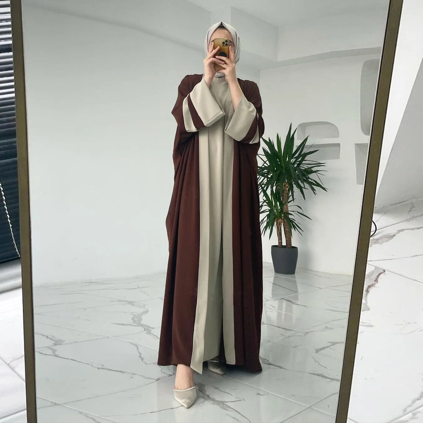 Eid Muslimisches Kleid und Abayas für Frauen, 2-teiliges Set, Musulman Ensembles Marokko, Ramadan-Kaftan, Abaya, Kaftan, Dubai, arabische lange Robe 2024.