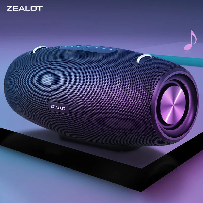 ZEALOT-S67 60W Portable Bluetooth Speaker Outdoor Party Speaker Big Loud Speaker Excellent Bass Performace 3D Speaker.