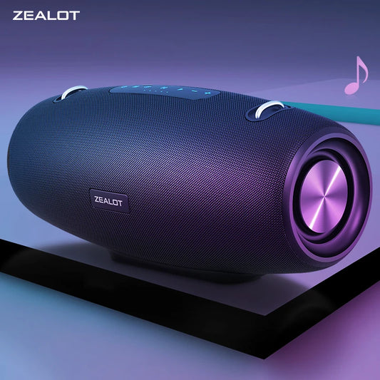 ZEALOT-S67 60W Portable Bluetooth Speaker Outdoor Party Speaker Big Loud Speaker Excellent Bass Performace 3D Speaker.