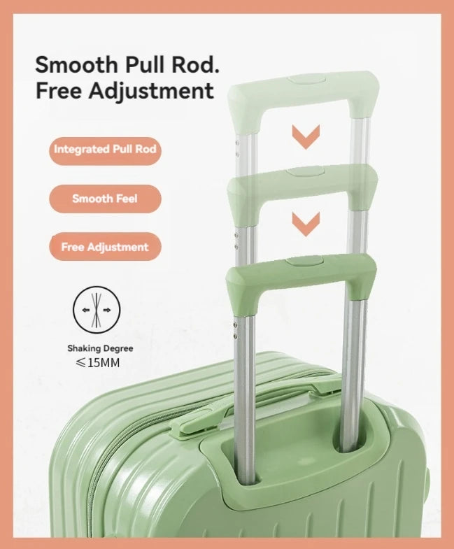 2024 neue große Kapazität langlebige Gepäcks ets abs pc Koffer Frauen Mädchen Handgepäck Boarding Reisen 18/20/22/24/.