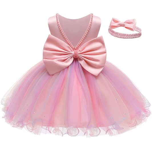 Neues elegantes Kleid für Mädchen Baby 1. Geburtstag Partykleid Säuglingskleid Mädchen Weihnachten Hochzeit Prinzessin Kleid Kind Festliches Kleid.