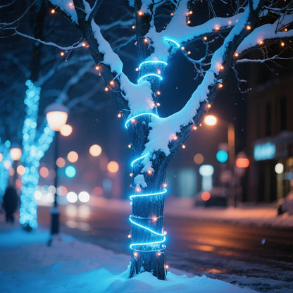 220V Neon LED Strip Light 360 Degree Round Tube Red/Green/Blue/Warm White Flexible Rope 120Leds/m Waterproof EU Plug Home Decor.