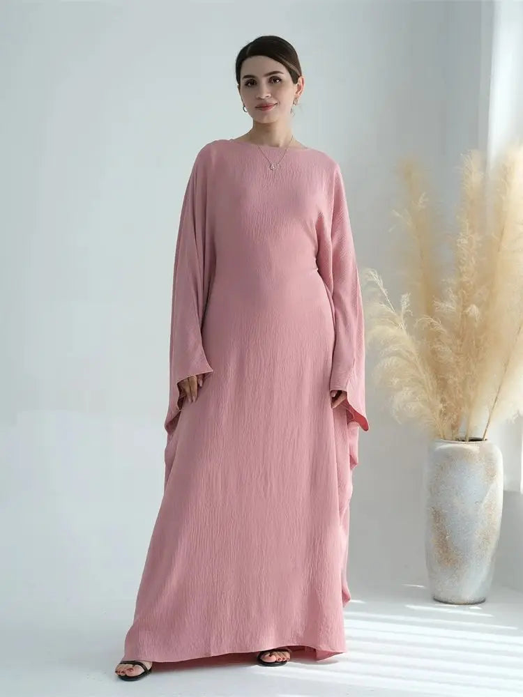 Ramadan Eid Cotton Linen Abaya Turkey Islam Muslim Maxi Dress Prayer Clothes Women Kaftan Kebaya Caftan Robe Femme Musulmane