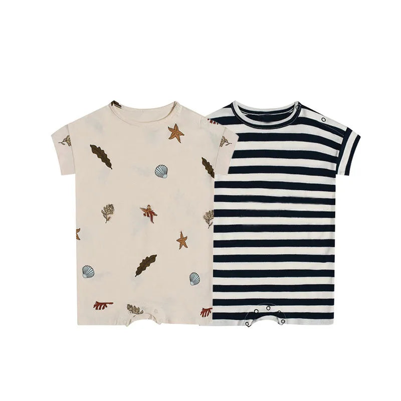 0-24M Newborn Kid Baby Jungen Mädchen Kleidung Drucken Baumwolle Romper Nette Süß Einem Stück Overall Sommer Neue geboren Outfit.