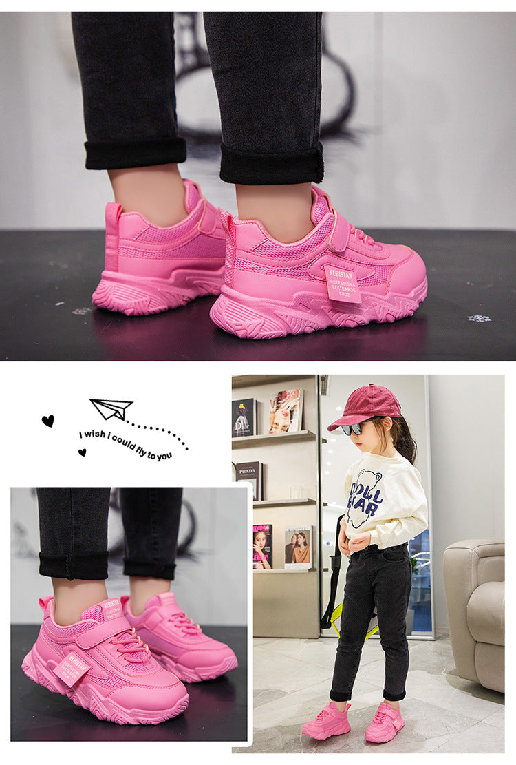 Kids Sports Shoes Children Casual Running Shoes for Boys Girls Air Mesh Breathable Fashion Sneakers Spring Summer Anti-skid Soft.