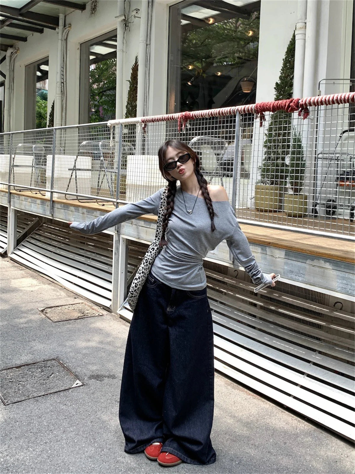 Women Sexy Off Shouder Tops 2025 Fashion New In Y2k Hot Girl Slim Long Sleeve Shirts Solid Autumn Spring Chic T-shirt Streetwear.