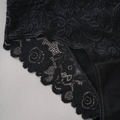 3PCS/Set Luxury Floral Embroidery Lace Panties Women Briefs Sexy Hollow Lingerie Female Underwear Ladies Breathable Underpants.
