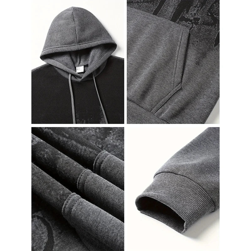 Paris Mode Herren Kapuzen-Trainingsanzug 2-teiliges Set Hochwertiger männlicher täglicher lässiger Sport-Jogginganzug Home Outdoor Hoodie Outftis.