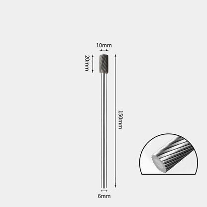 Hartmetallfräser, Wolframstahl-Schleifkopf, zylindrisch 6 mm, AE AX AX Metallfräser