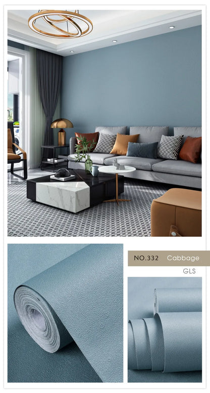 Einfarbige Schlafzimmer Tapete einfarbig PVC wasserdicht selbst klebend Vinyl Kontakt papier Kleider schrank dekorative Wanda uf kleber